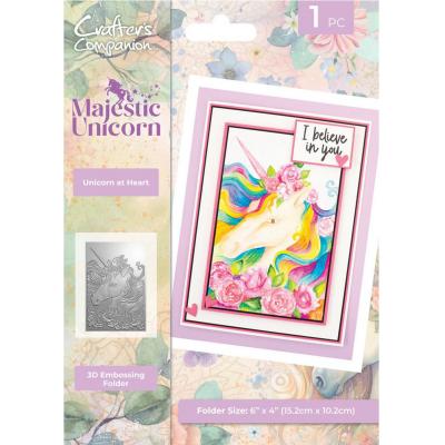 Creative Expressions Majestic Unicorn 3D Embossing Folder -  Unicorn at Heart