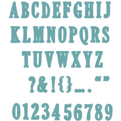 Sizzix 49 and Market Framelits Die - Fine Line Alpha