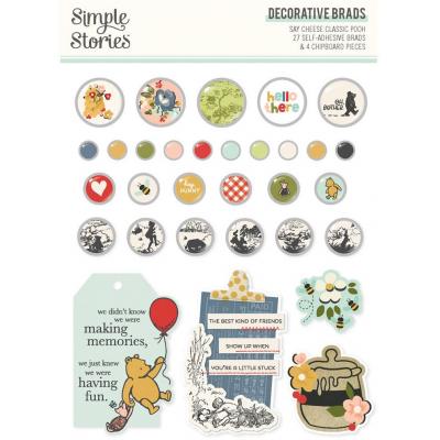Simple Stories Say Cheese Classic Pooh - Decorative Brads