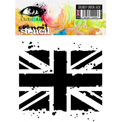 Visible Image Stencil - Grungy Union Jack