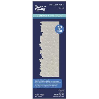 Spellbinders 3D Emboss & Cut Folder and Stencil Bundle - Starry Night Bundle