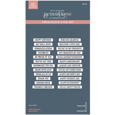 pellbinders Press Plate & Die Set - Ideal Moments