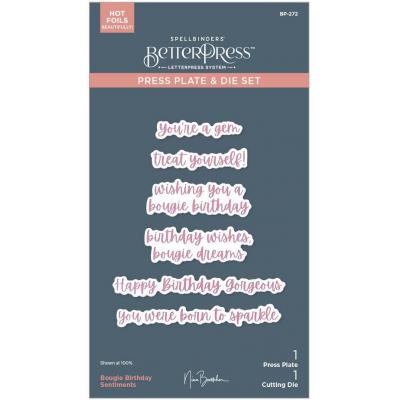pellbinders Press Plate & Die Set - Bougie Birthday Sentiments