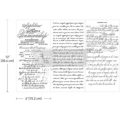 Prima Marketing Re-Design Small Transfers - Vintage Script Mastery