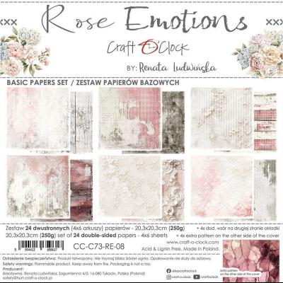 Craft O'Clock Rose Emotions - Basic Papers Set