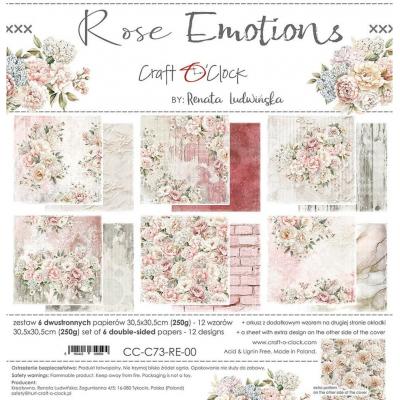 Craft O'Clock Rose Emotions - Paper Set