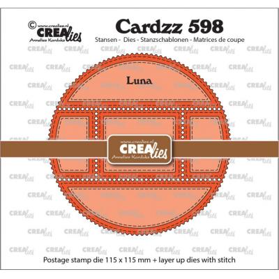 Crealies Cardzz Dies - Postage Stamp Frame Luna