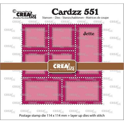 Crealies Cardzz Dies - Postage Stamp Frame Jette