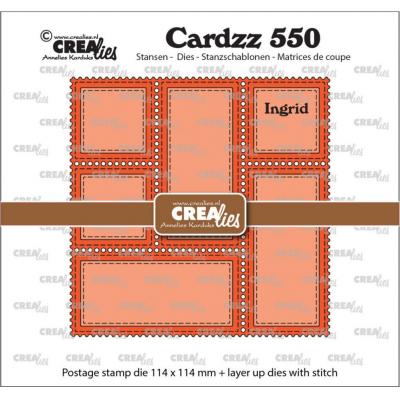 Crealies Cardzz Dies - Postage Stamp Frame Ingrid