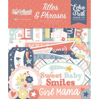 Echo Park Baby On Board It's a Girl! - Titles & Phrases
