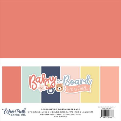 Echo Park Baby On Board It's a Girl! - Coordinating Solids