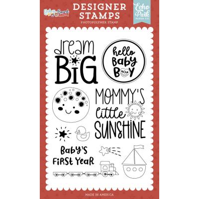 Echo Park Baby On Board It's a Boy! Stempel - Baby's First Year