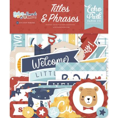 Echo Park Baby On Board It's a Boy! - Titles & Phrases