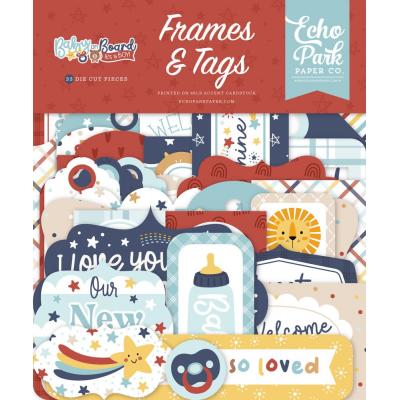 Echo Park Baby On Board It's a Boy! - Frames & Tags