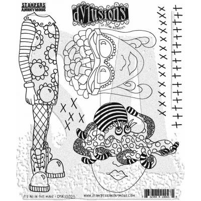 Stampers Anonymous Dylusions Cling Stamps -  It's All In The Mind