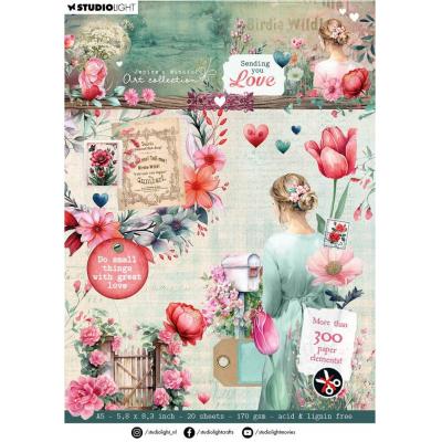 Studio Light Sending You Love - Die-Cut Paper Pad