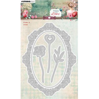 Studio Light Sending You Love Cutting Die - Frame & Stems