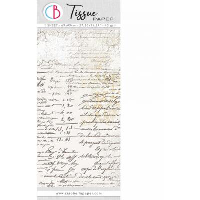 Ciao Bella Tissue Paper - Handwritten Page