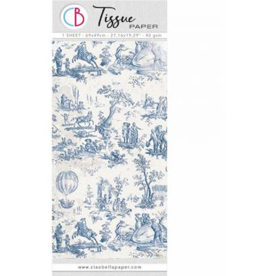 Ciao Bella Tissue Paper - Toile de Jouy