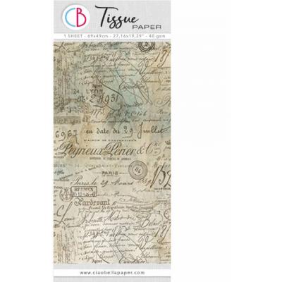 Ciao Bella Tissue Paper - Old Ledgers