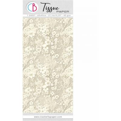 Ciao Bella Tissue Paper - Antique Linen Lace
