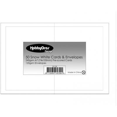 HobbyGros Storage Cards & Envelopes - Snow White