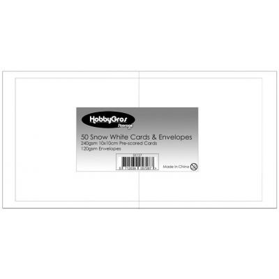 HobbyGros Storage Cards & Envelopes - Snow White