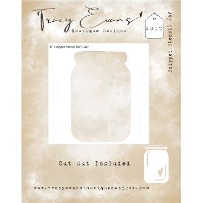 Tracy Evans Snippet Stencil - Jar
