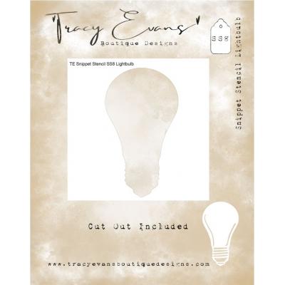 Tracy Evans Snippet Stencil - Lightbulb