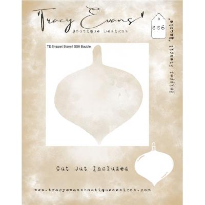 Tracy Evans Snippet Stencil - Bauble