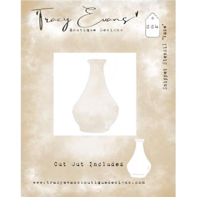 Tracy Evans Snippet Stencil - Vase