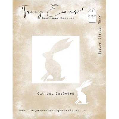 Tracy Evans Snippet Stencil - Hare