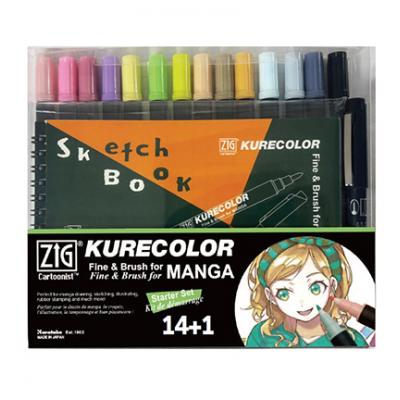 ZIG Fine & Brush for Manga - Starter Set
