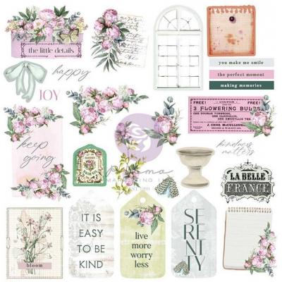Prima Marketing Serene Petals - Ephemera Garden Tags