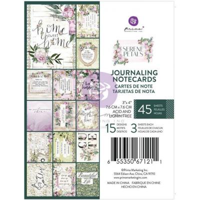 Prima Marketing Serene Petals - Journaling Cards