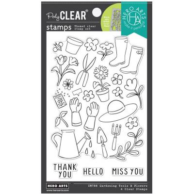 Hero Arts Stempel - Gardening Tools & Flowers