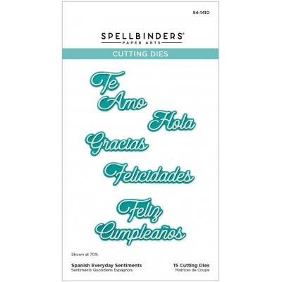 Spellbinders Etched Dies - Spanish Everyday Sentiments