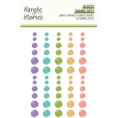 Simple Stories Simple Vintage Flower Shoppe - Glossy Enamel Dots