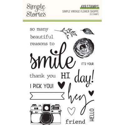 Simple Stories Stempel Simple Vintage Flower Shoppe