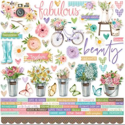 Simple Stories Simple Vintage Flower Shoppe - Cardstock Stickers