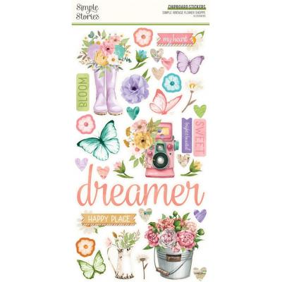 Simple Stories Simple Vintage Flower Shoppe - Chipboard