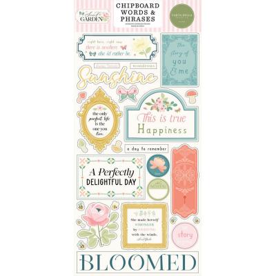 Carta Bella Secret Garden - Chipboard Words & Phrases