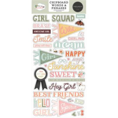 Carta Bella That's My Girl - Chipboard Words & Phrases