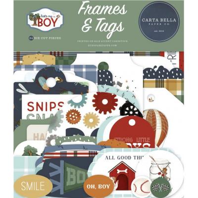Carta Bella That's My Boy - Frames & Tags