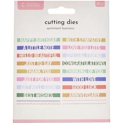 Crafter's Companion Metal Die - Sentiment Banners