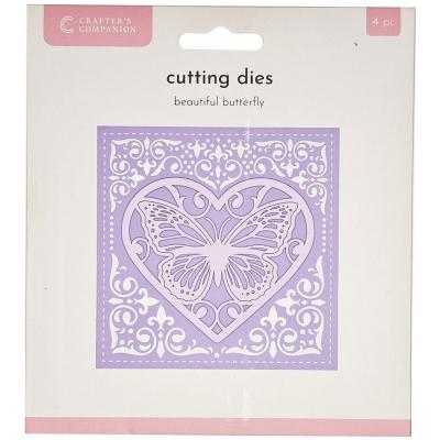 Crafter's Companion Create-a-Card Fancy Frame Metal Die - Beautiful Butterfly