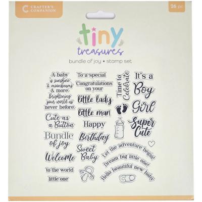 Crafter's Companion Tiny Treasures Stempel - Bundle of Joy