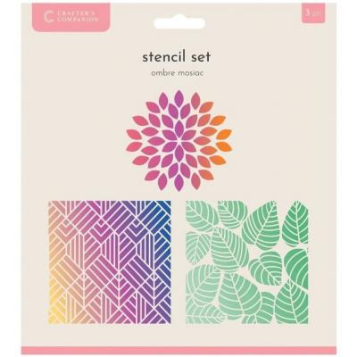 Crafter's Companion Ombre Inkpads and Designed Items Stencils  -