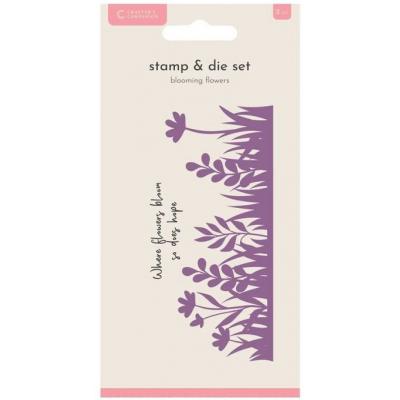 Crafter's Companion Ombre Inkpads and Designed Items Metal Dies - Blooming Flowers