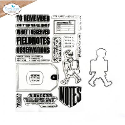 Elizabeth Craft Designs Card Lab Stamp and Die - Field Notes